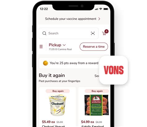 Download and register to start saving. . Vons app download